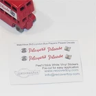 Matchbox Lesney  5b3 London Bus Players Please Sticker Set