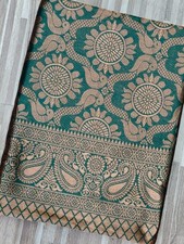 Designer Sari Bollywood Bridal Silk Saree Blouse South Indian Party Wear Saree