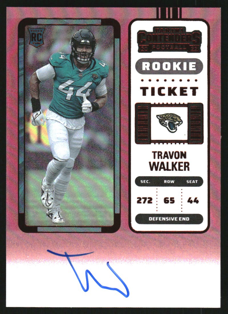 2022 Panini Contenders Red Zone #135A Travon Walker Auto