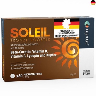 SOLEIL, Bräunungskapseln mit Beta Carotin für natürliche Bräune ? 2 in 1 Sel