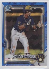 2021 Bowman Sapphire Edition Chrome Prospects Freddy Zamora #BCP-2 12in