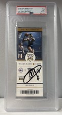 Joel Embiid NBA Debut Full Ticket Philadelphia 76ers AUTO 10/26/2016 PSA WOW