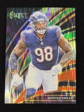 2025 Panini Select Montez Sweat Club Level #273 Green Red Shock Prizm Bears