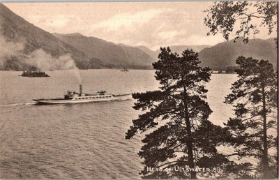 Vintage Head of Ullswater Lake Steamship H. Mayson Postcard