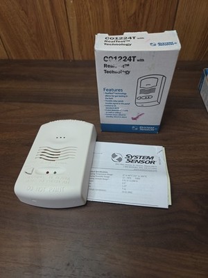 System Sensor CO1224T w/Realtest Technology Ul Listed Carbon Monoxide Detector