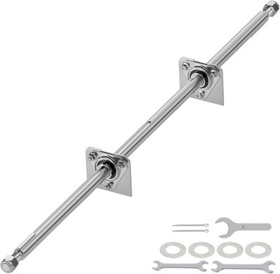 Heavy Duty DIY Steel 44'' Go Kart Live Axle Kit 1'' Diameter 3/4'' Step Down