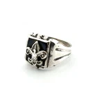 Size: 9 Vintage 925 Sterling Silver Onyx Boy Scout Ring 7.2g