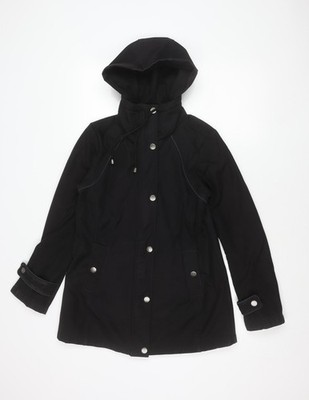 Sebby Collection Parka Jacke Damen schwarz L mit Kapuze Polyester