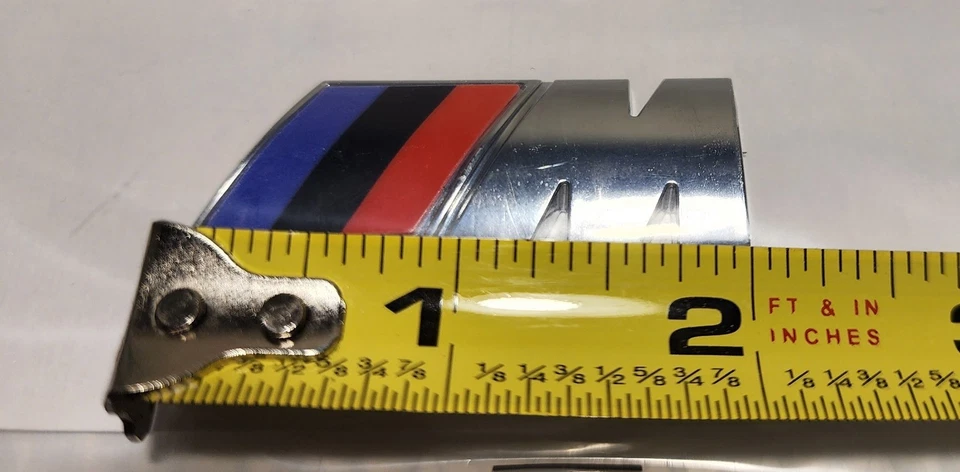 Fit For BMW M-Performance Fender Emblem Badge - Chrome (2 pack) Sticker Foto 3 de 4