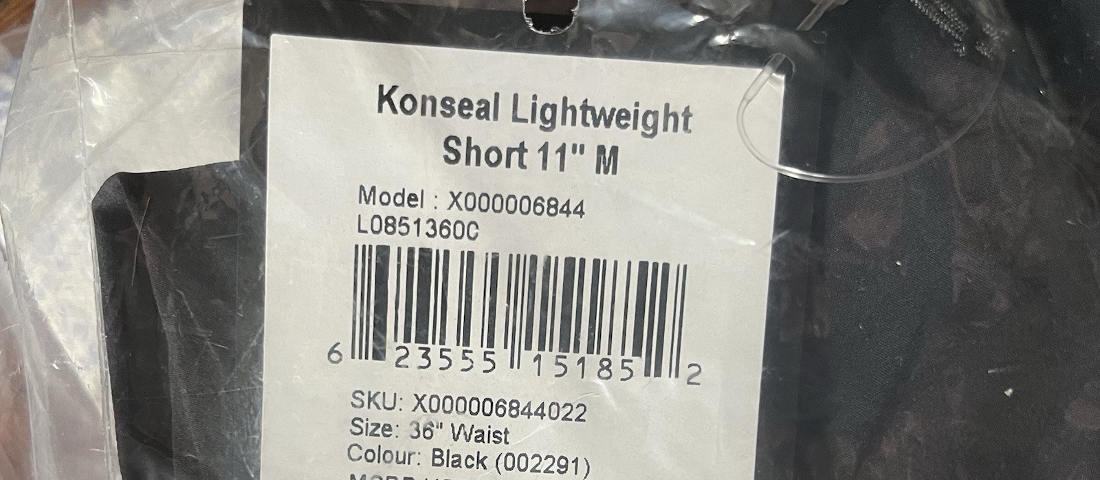 ARC'TERYX Arc’teryx Konseal Corto Leggero Uomo Taglia 36 Nero 11”