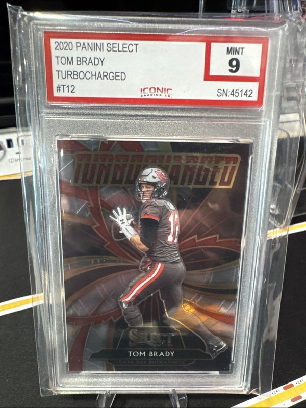 2020 Panini Select - Turbocharged Tom Brady #T12 Graded 9