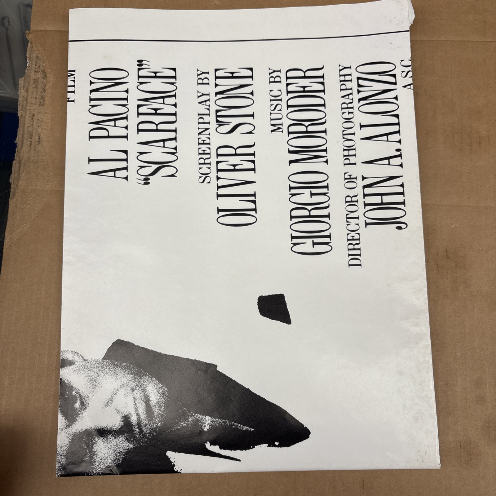 Al Pacino Scarface 1983 Poster 27x40 3/4