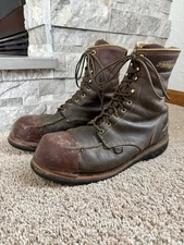 Thorogood Tuff Toe Waterproof Wedge Work Boots 804-3898 Mens Size 11 D USA Made