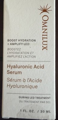 NEW Omnilux Hyaluronic Acid Serum 1 oz for Skin Correction Anti-Aging LED Device