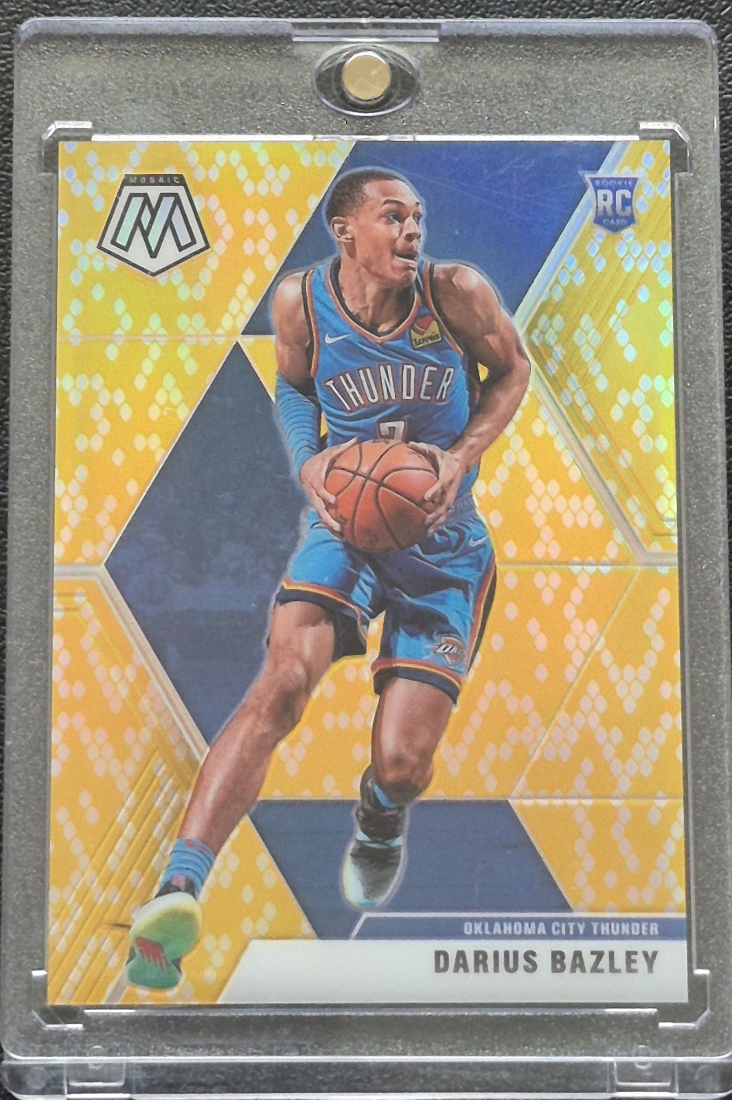 2019-20 Panini Mosaic Darius Bazley Rookie Gold Snakeskin Prizm /8 #227