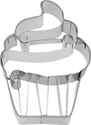Birkmann Ausstechform CupCake Cream, Edelstahl, 9 cm 