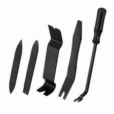 5pcs Car Trim Removal Tools Kit No Scratch Plastic Auto Clip Fastener Black