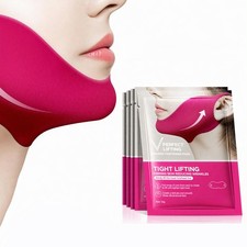 Collagen V line lifting Mask Double Chin 5pcs V mask, Rose pink