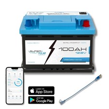 Supervolt Polar Compact LiFePO 12,8V 100Ah Lithium Batterie Bluetooth & Heizung