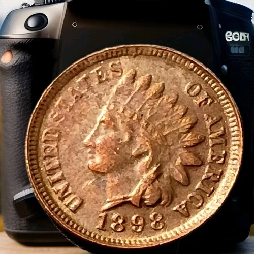 1898 Indian Head Cent Actual Coin Shown - A23