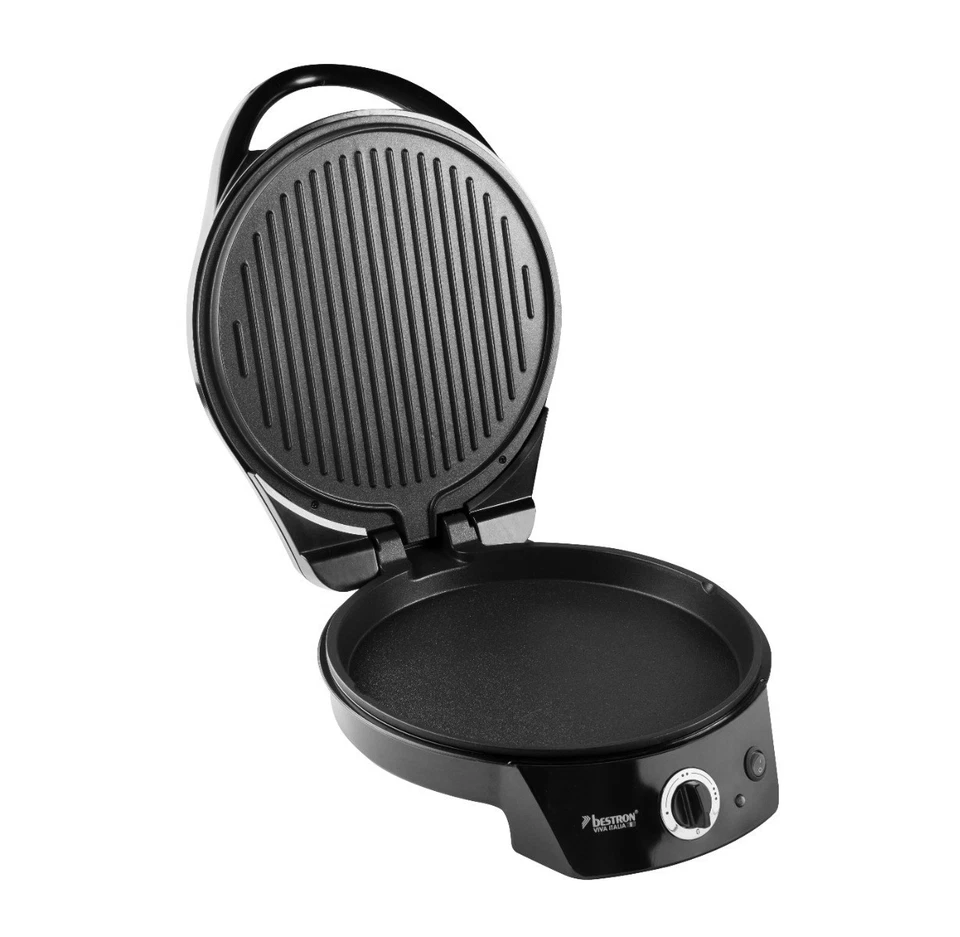 Elektrischer Pizzaofen Pizza Maker mit Ober-/Unterhitze Tischgrill 230°C 27cm - Bild 2 von 3