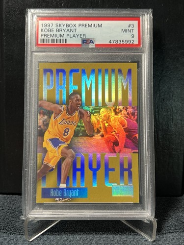 KOBE BRYANT 1997 SKYBOX PREMIUM PSA 9 PREMIUM PLAYER LAKERS MAMBA HOF ...