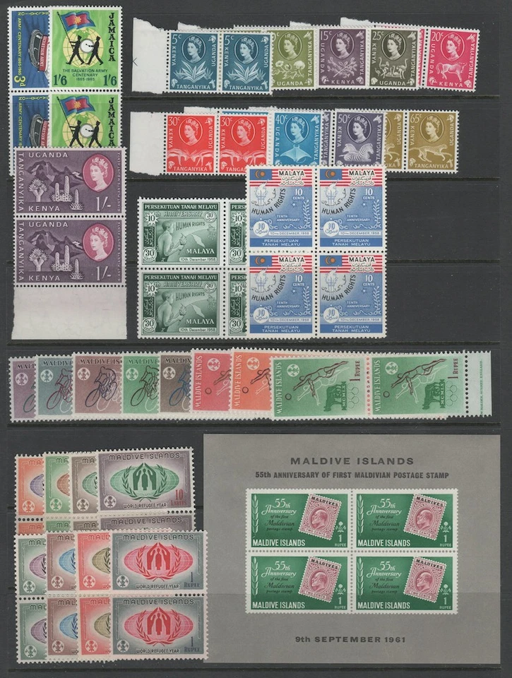 British Colonies Largely 1960's MNH Collection, 9 Pages Cat Val $421.30 - Image 2 of 4