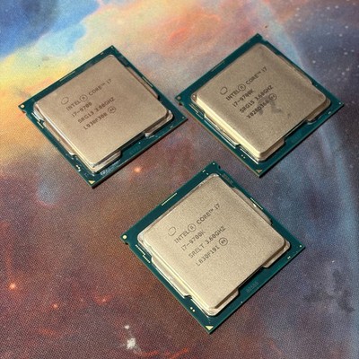 LOT OF 3! Intel Core i7   2x i7-9700k 1x i7-9700 *NO POST* ASIS FOR REPAIR!
