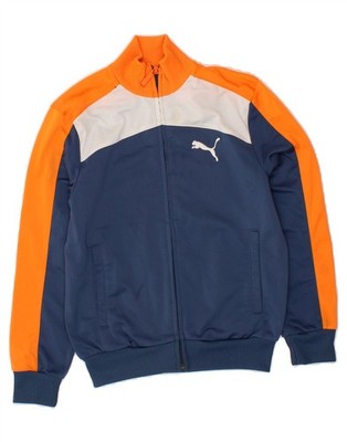 Puma Jungen Grafik Trainingsanzug Oberteil Jacke 9-10 Jahre Medium Navy Blau BE09