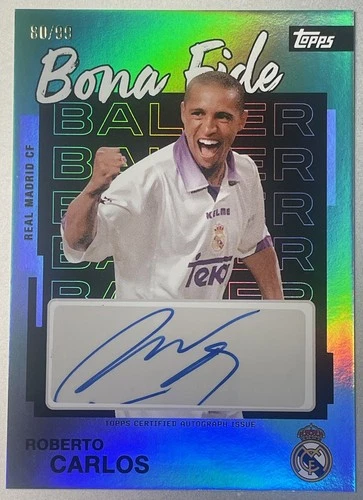 Roberto Carlos Bona Fide Auto #/99 - 2025-26 Topps Real Madrid Team Set