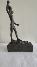 EGYPTIAN FIGURE - POSSIBLY OF HORUS - UNSURE OF MATERIAL