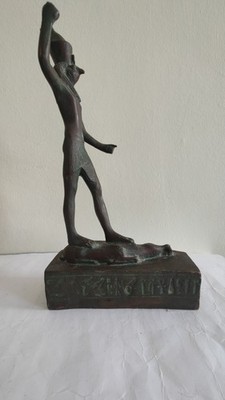 ÄGYPTISCHE FIGUR - EVTL. VON HORUS - UNSICHER VOM MATERIAL