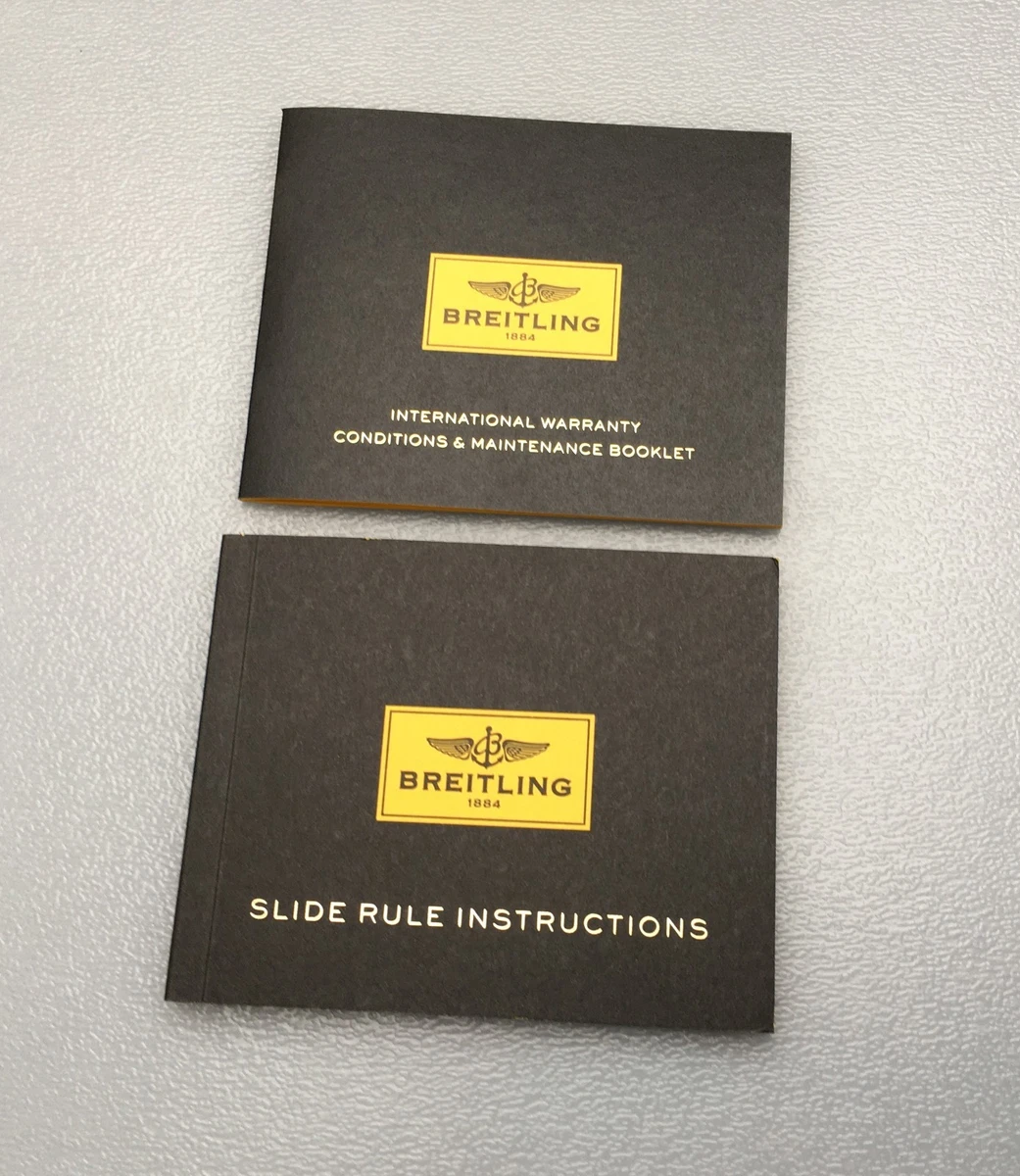 Breitling Instrucciones Slide Rule Calculadora AB0121 B01 Navitimer