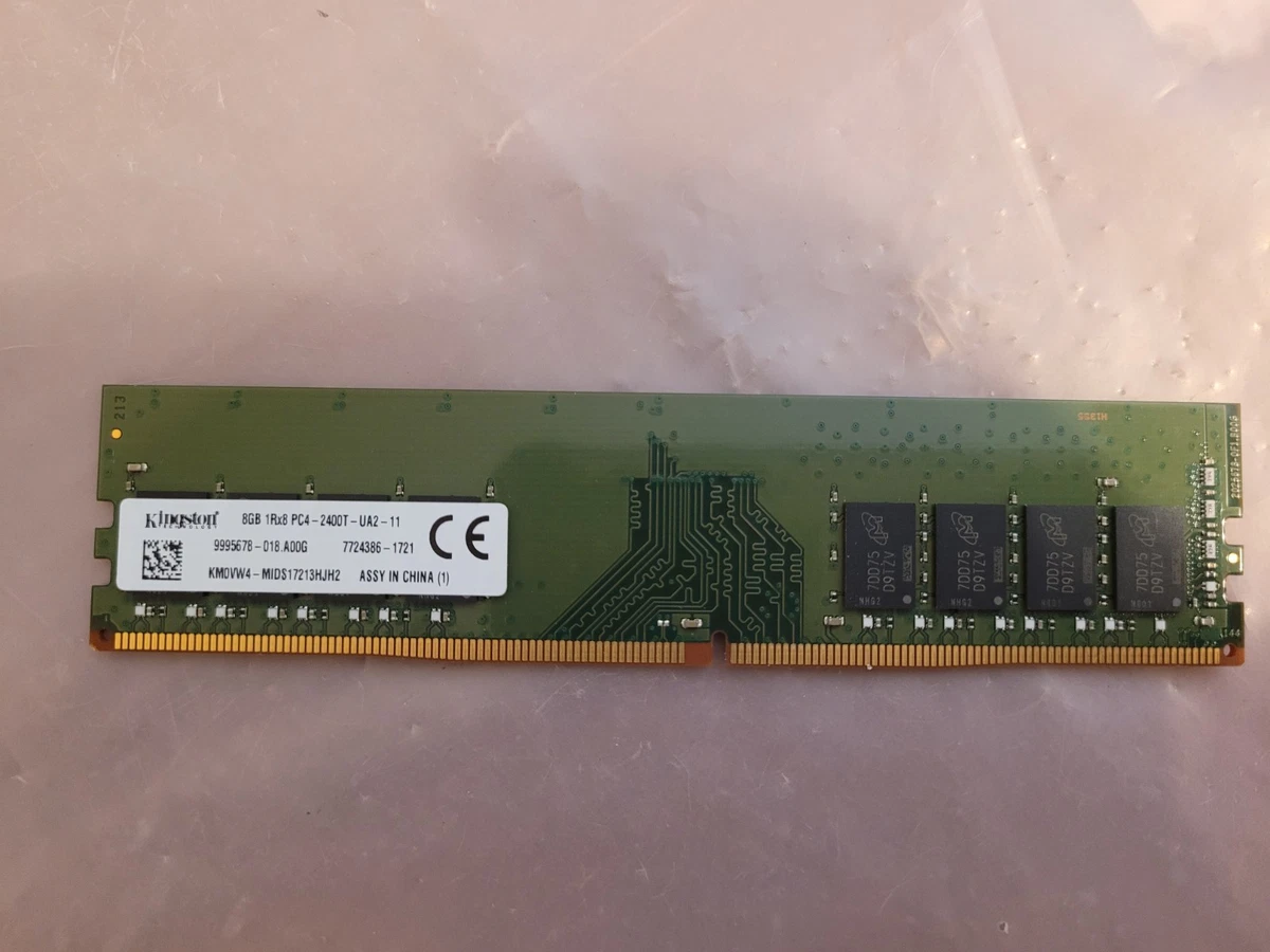 Kingston PC4-19200 (DDR4-2400) Bus Speed Computer RAM 8 GB Total