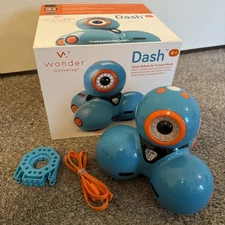 Wonder Workshop DA01 Dash Robot - Blue- Your Interactive Robotic Companion WORKS