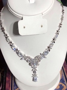 Crystal Butterfly Necklace By Nolan Miller  GREAT HOLIDAY NECKLACE SPARKLES