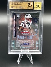 2014 Contenders Playoff Ticket James  White 84/199 Rookie Auto SP BGS 9.5/10