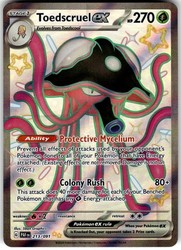 Toedscruel ex 213/091 Shiny Ultra Rare Paldean Fates