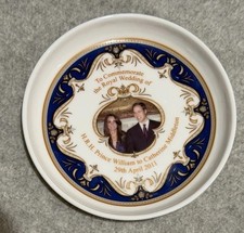 4”COMMEMORATIVE PLATE ROYAL WEDDING PRINCE WILLIAM KATE CATHERINE MIDDLETON 2011