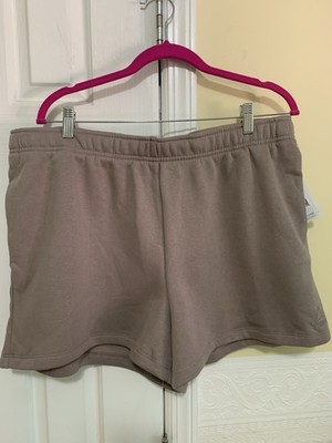 Reebok Women's Weekender Shorts in taupe elastic waistband Size XXXL NEW