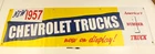 '57 1957 Chevrolet Truck Vintage Style Dealer Promo Banner Chevy C10 C20 C30