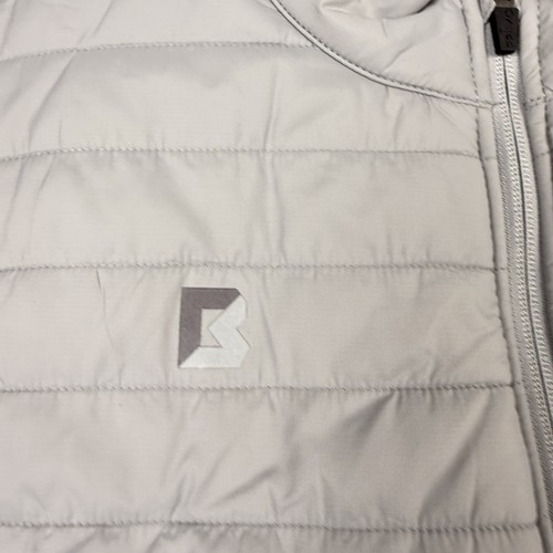 Primo Golf Weste Herren 2XL grau gesteppt durchgehender Reißverschluss leicht Puff Nylon Outdoor - Bild 4 von 12