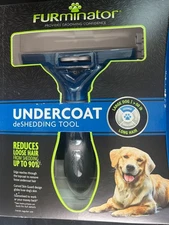 FURminator Undercoat deShedding Tool For Long Hair & Thick Coats Large Dog 9268