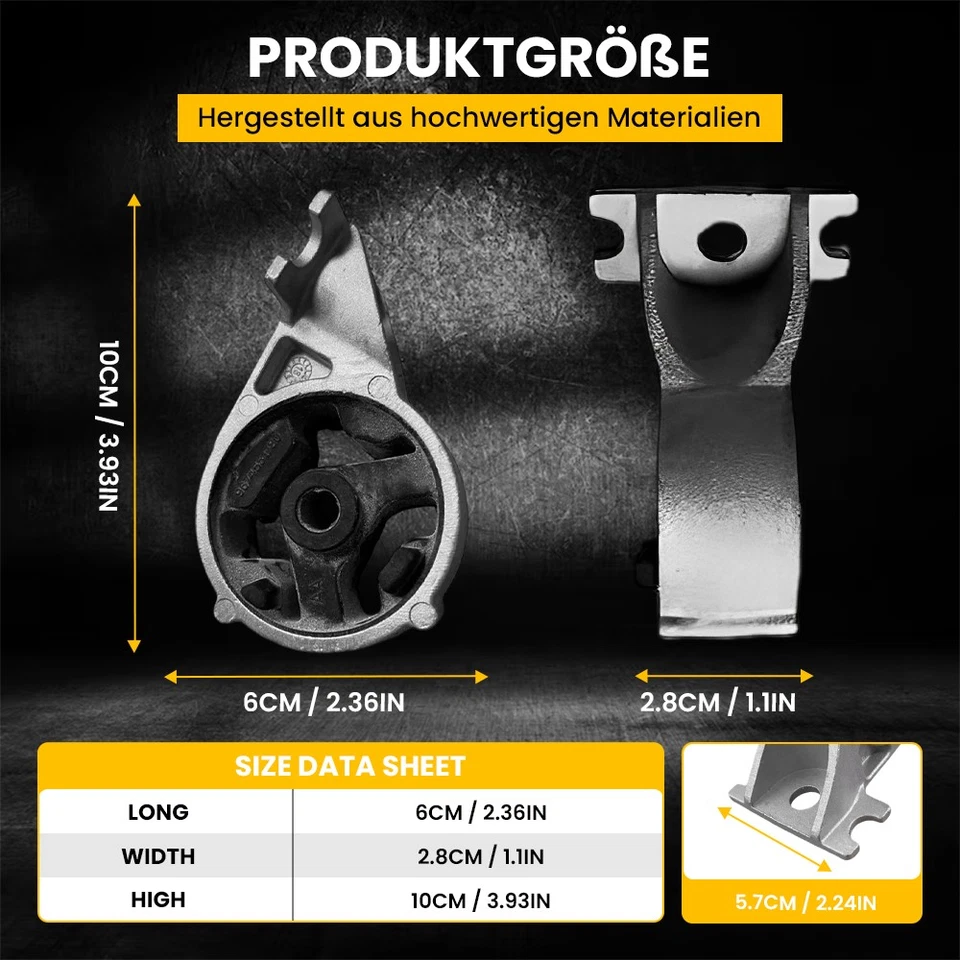 3x Halter Auspuffhalterung Schalldämpfer Satz für Peugeot 308 408 Citroën C4 C5 - Image 2 of 4