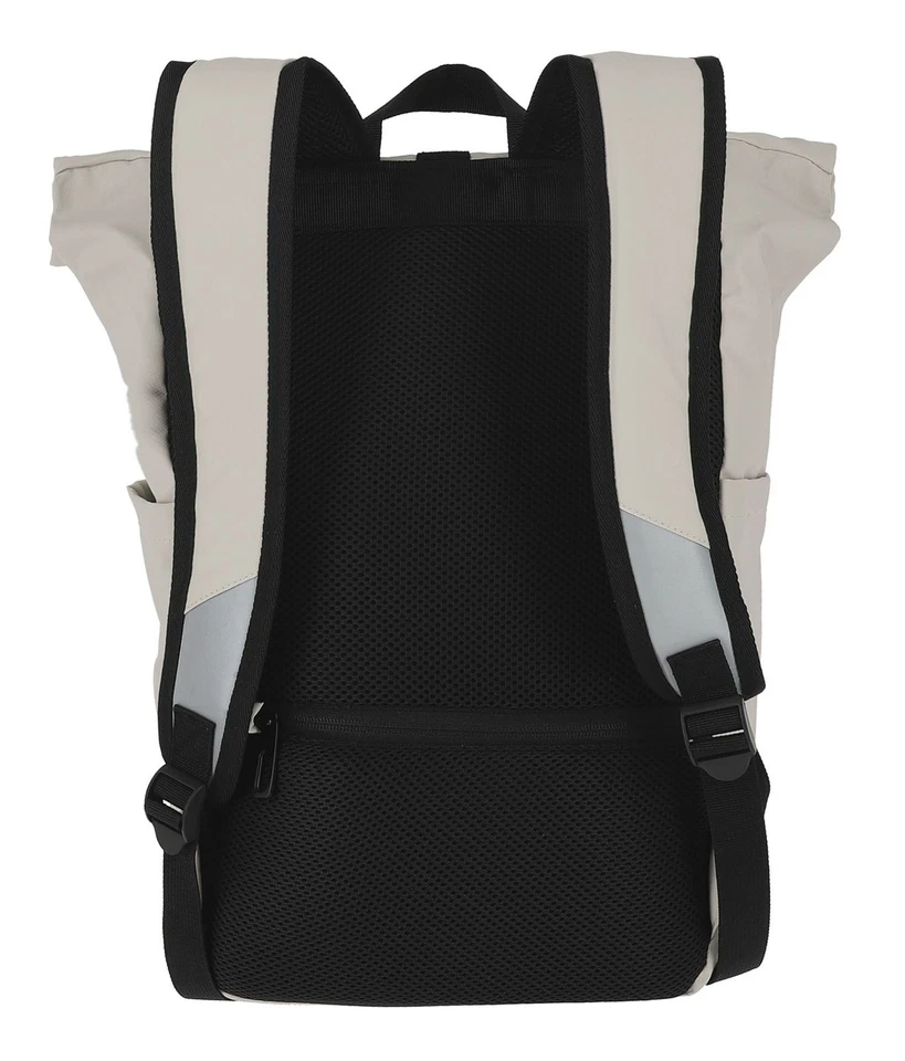 travelite Basics Roll-Up Backpack Plane Rucksack Rucksack Ivory creme - Bild 3 von 4