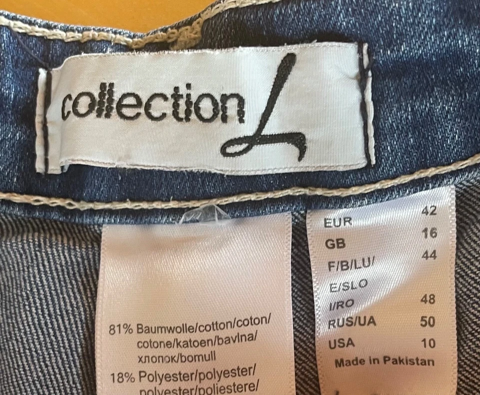 3/4 Hose Grösse 42 blau CollectionL Damen modisch Knickerbocker - Bild 4 von 4