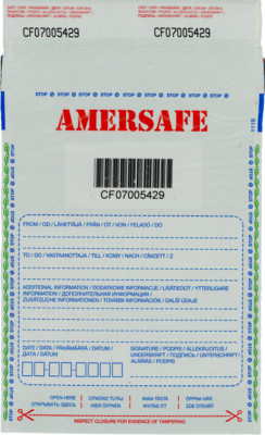 500 Stück Sicherheitstaschen Safebags 180 x 265 + 30 mm Bon, undurchsichtig
