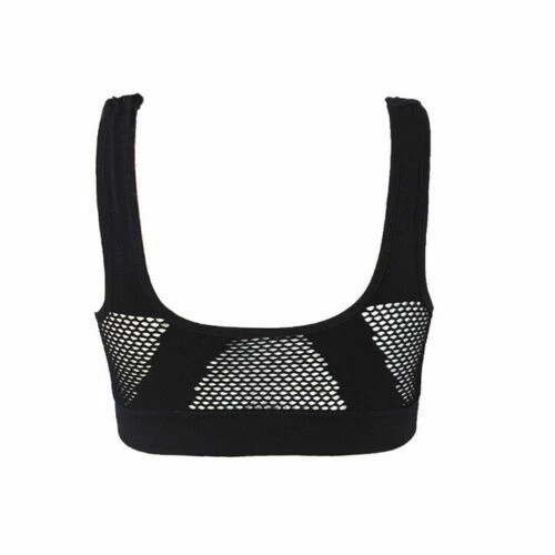 Sports Bra Padded Women Crop Top Running Yoga Fitness Sport Seamless Vest Tank - Image 3 of 4