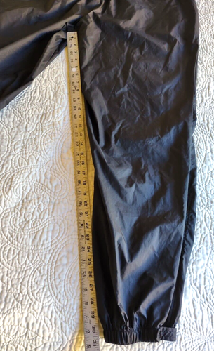 Columbia Men’s XL Rain Snow Wind Jogger Pants Nylon Shell Pull on Black Lined - Picture 5 of 7