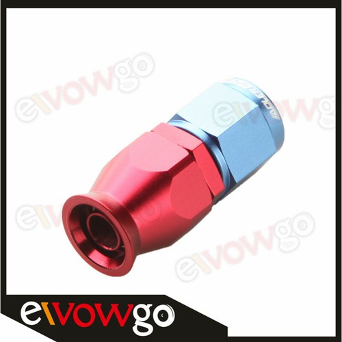 AN6 Fitting 2-Piece AN6 To -6AN Swivel Hose End Fittings - Black Anodized, Universal Fuel Line Adapters 6an Fittings - Foto 2